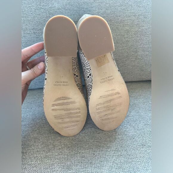 Sundance Penelope Sandals Made in Italy Cutout Floral Heels Size 41 - Picture 7 of 7